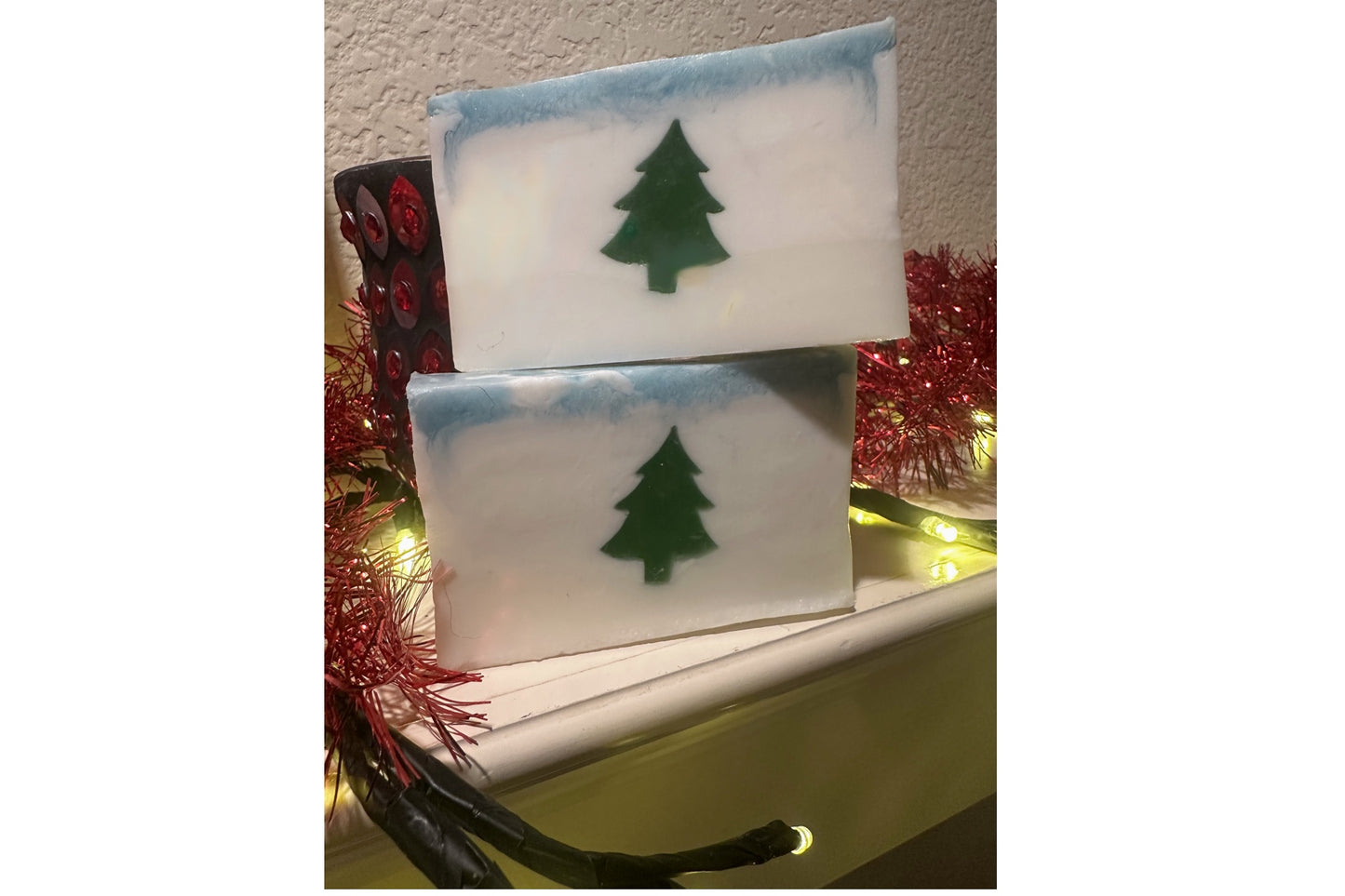 Christmas tree bar soap