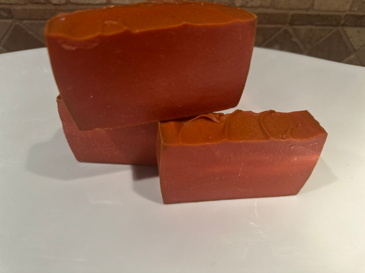Strawberry pound cake cold process soap